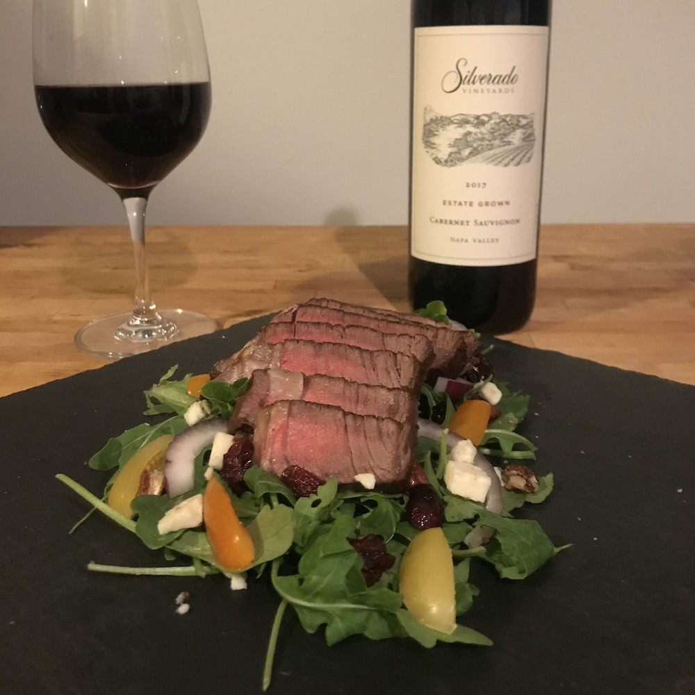 Silverado Vineyards Estate Cabernet and Steak Salad recipe 1000x1000 1